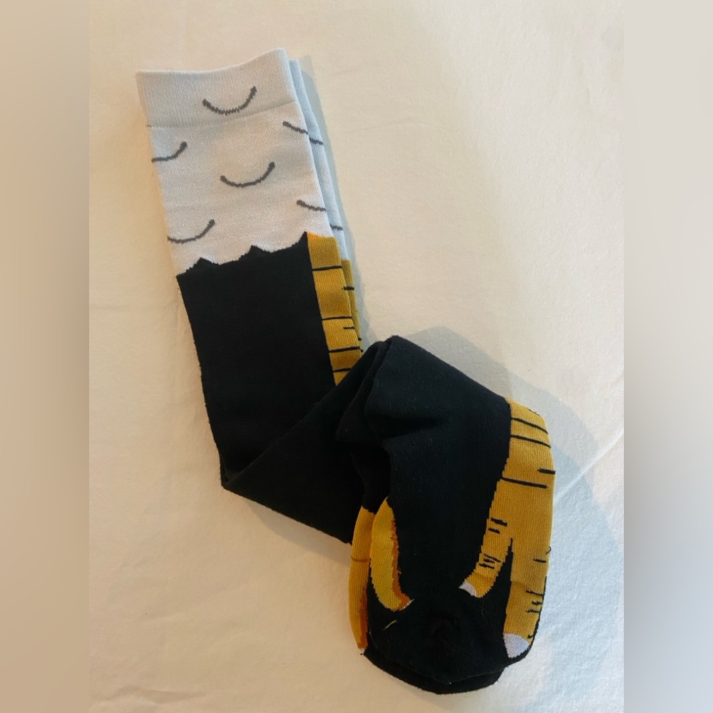 Dress up Bird Claw Socks - Black and Yellow NWOT